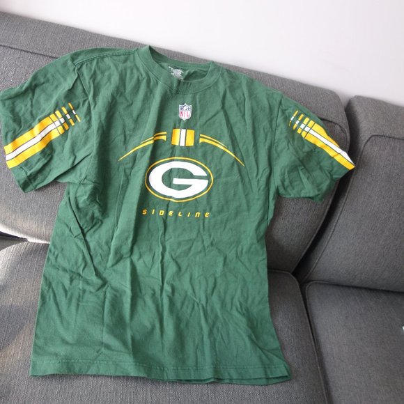 Reebok Green Bay Packers Sideline T-Shirt Size L - Picture 1 of 3